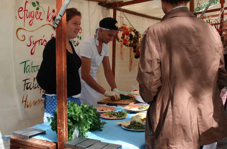 Kunstmeile zum Stadtfest 2015 - Refugee Kitchen